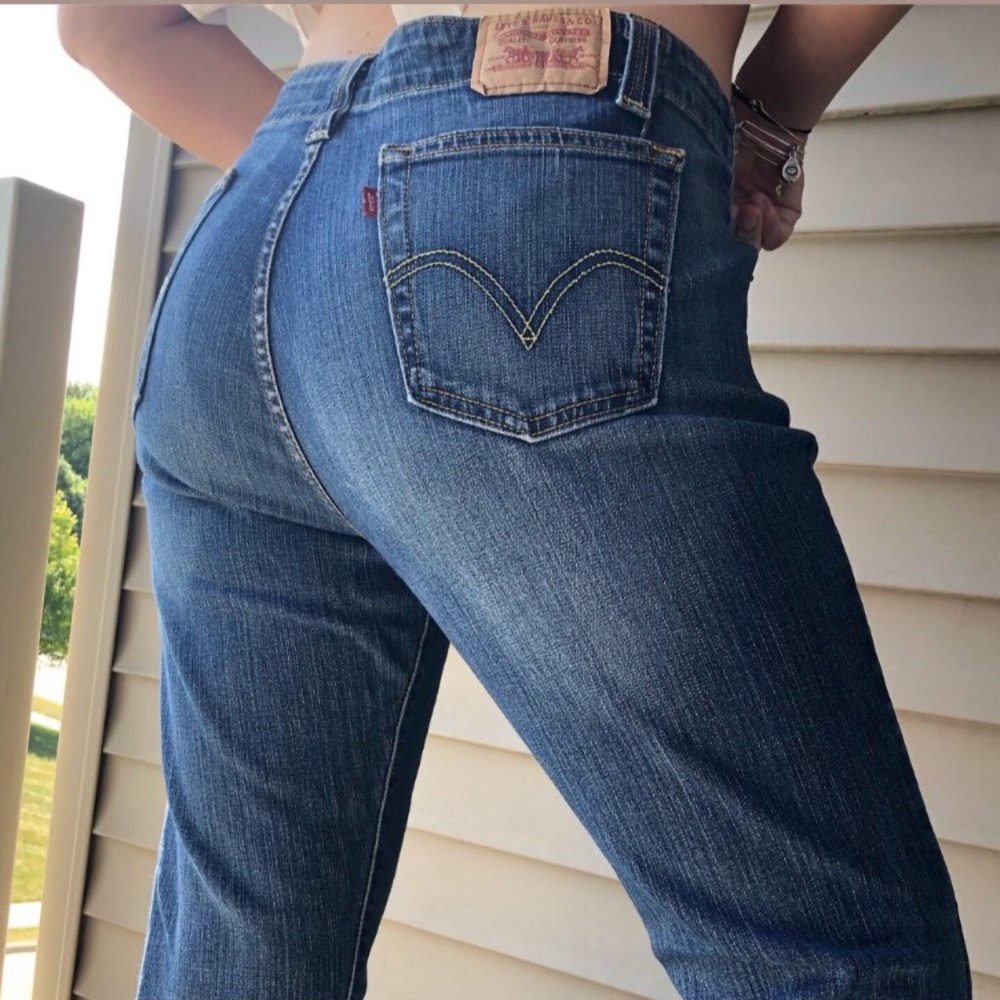 Orange tag Levi jeans